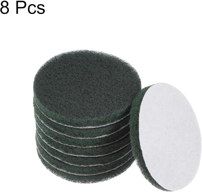 HARFINGTON 8pcs Drill Power Brush 4 Inch Tile Scrubber Scouring Pads 400-600 - Image 6