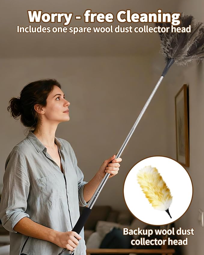 Extendable Ostrich Feather Duster - Image 6