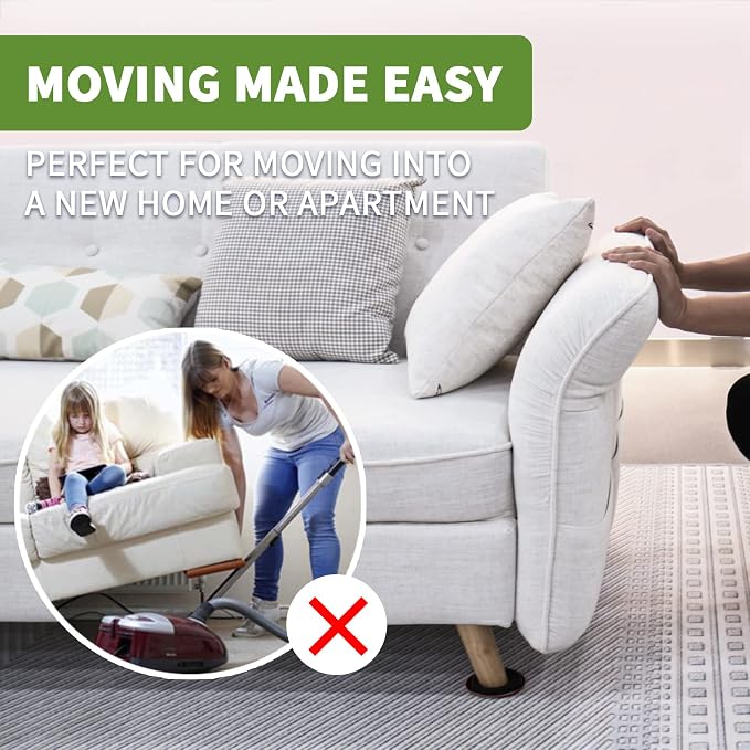 Furniture Sliders for Carpet 8 PCS - Image 6
