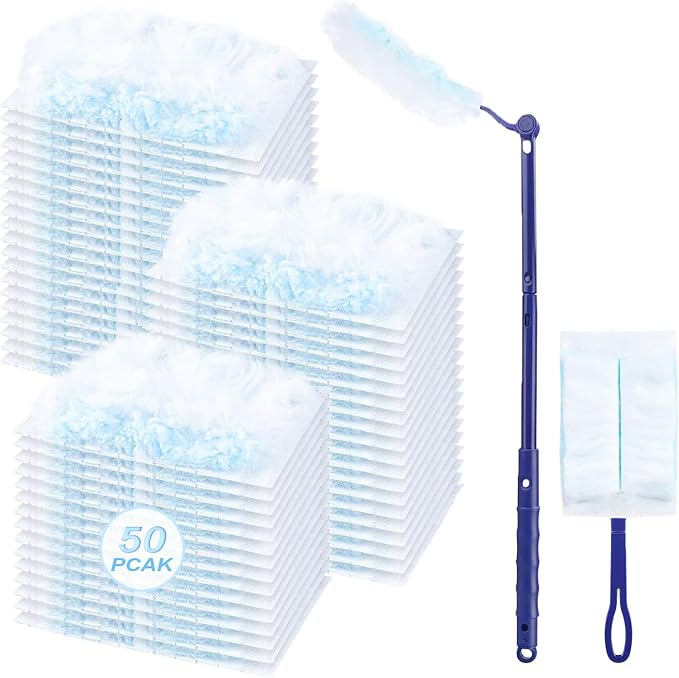 50 Count Duster Refills Kit for Swiffe Duster, One-Sided Electrostatic Duster by Unknown