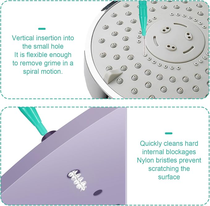 70pcs Shower Head Cleaner Tools, Including 20 Cleaning Brushes & 50 Shower Hole - Image 6