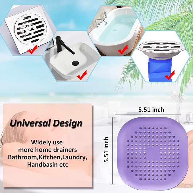 Hair Drain Catcher, Square Drain Cover - Image 5