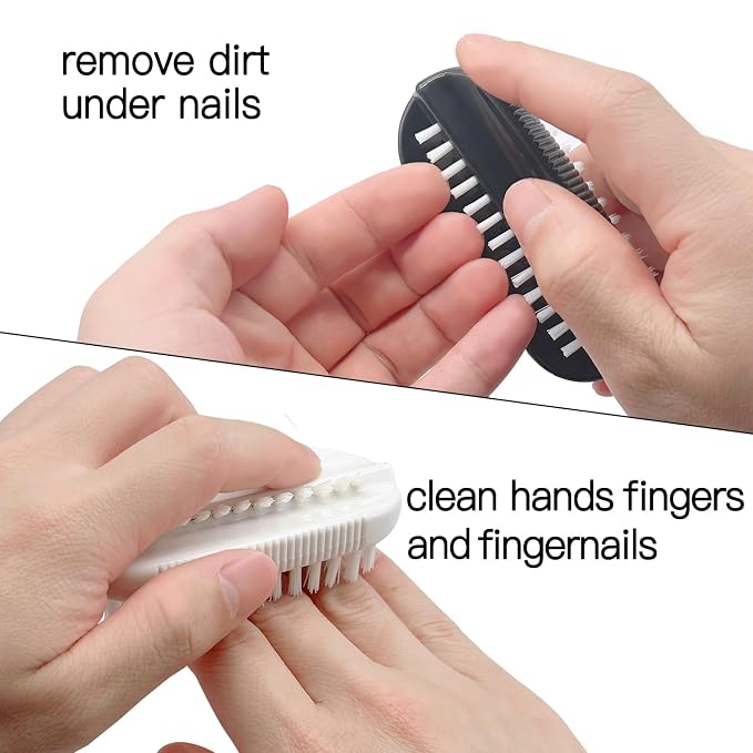 Nail Brush for Cleaning Fingernails Two Sided Hand Fingernail Scrub Brush Soft - Image 3
