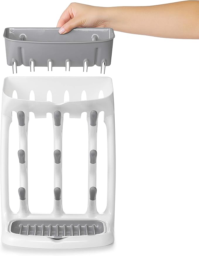 OXO Tot Space-Saving Bottle Drying Rack, Baby Bottle Organizer - Image 8