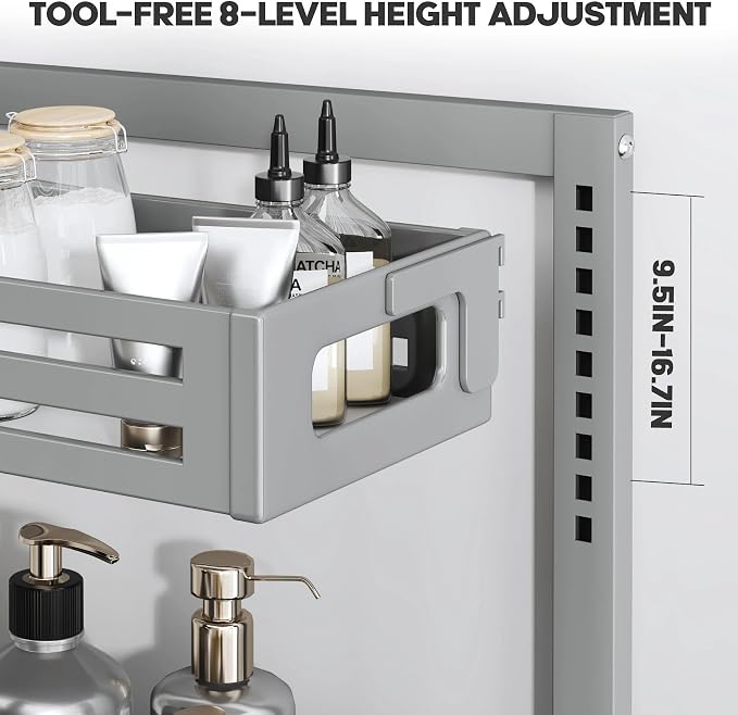 2 Pack Under Sink Organizer, Pull Out Cabinet Organizer - Image 4