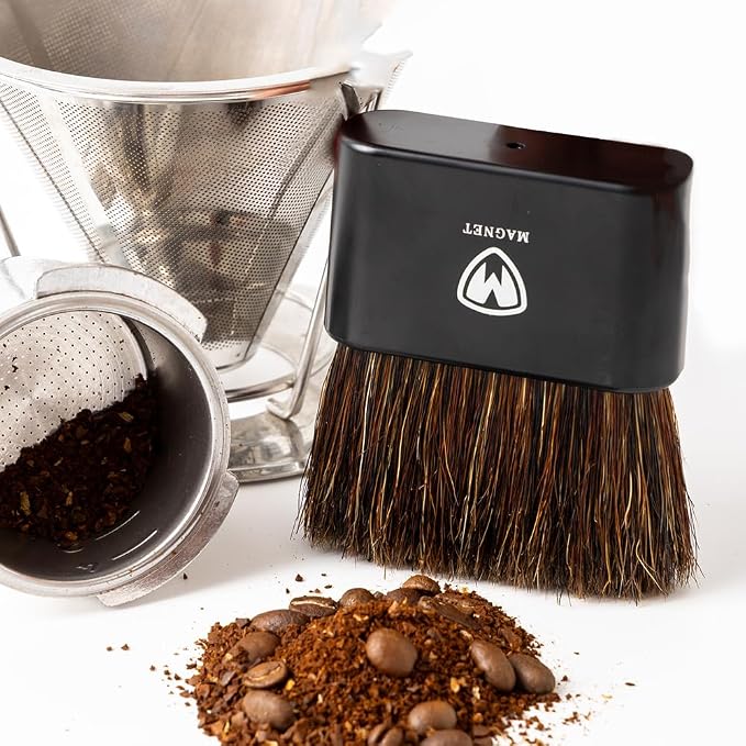 Magnet Professional Coffee Grinder Cleaning Brush Coffee Brush Handling - Image 6