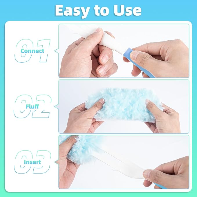 30 Count Light Blue Duster Refills Compatible - Image 3