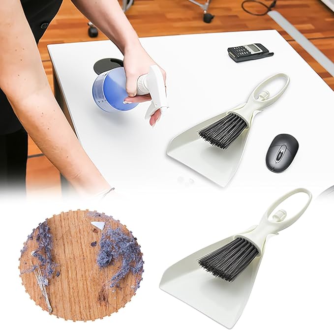 Long Handle Scrub Brushes for Cleaning Shower Small Dustpan Set Mini Design - Image 5