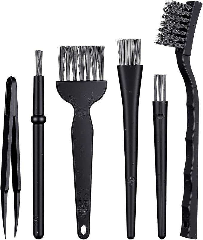 6 Pcs Small Cleaning Brush for Electronics, Car Interior Detailing, Keyboard by Lusofie