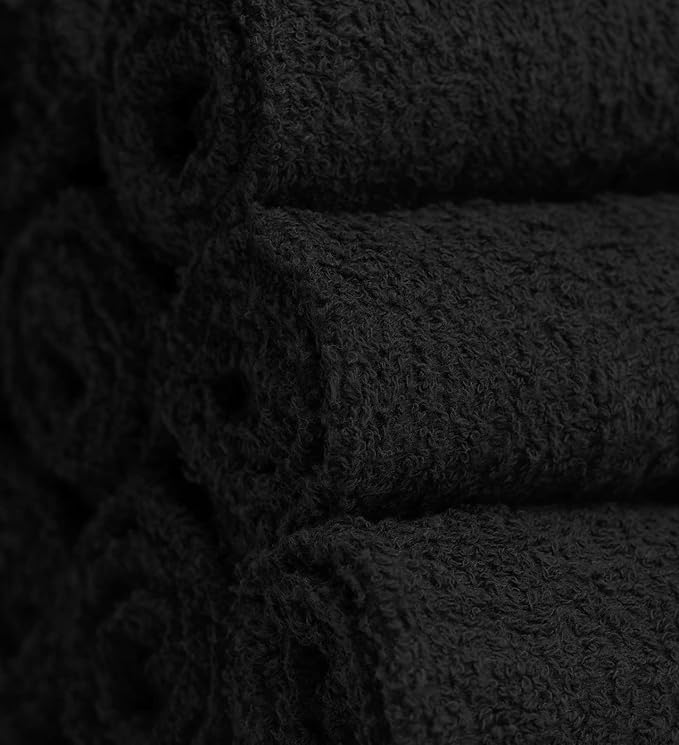 Softolle 100% Cotton Ring Spun Wash Cloths – Bulk Pack of Washcloths – 12x12 - Image 8