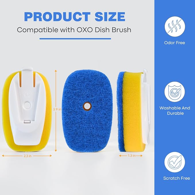 Sponge Brush Refills for OXO Soap Dispensing Dish Brush - Image 5