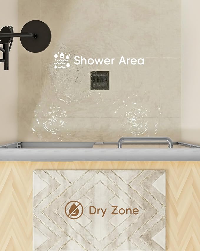 Shower Door 44-48'' W x 72'' H Semi-Frameless & Double Sliding, 1/4 inch - Image 7