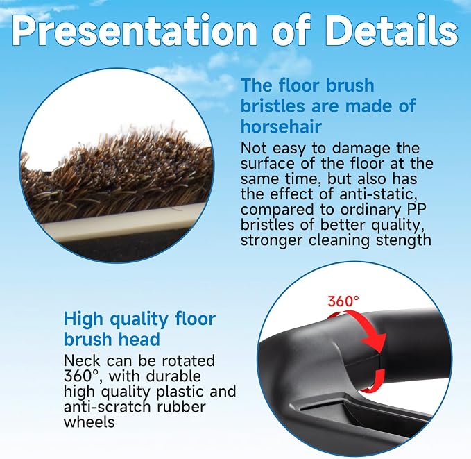 Upgraded Universal 1 1/4 inch Vacuum attachments & brushes - Image 3