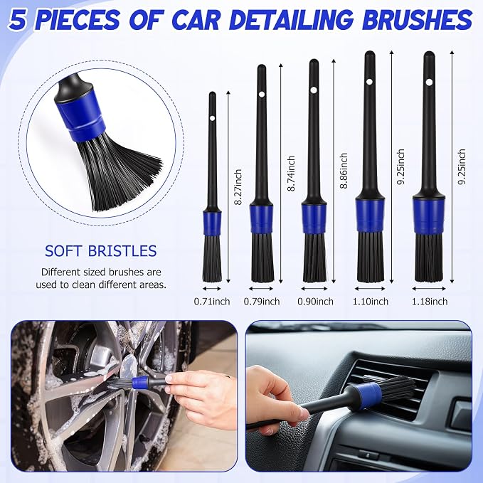 16 Pcs Windshield Cleaner Tool, Car Cleaning Kit - Image 5
