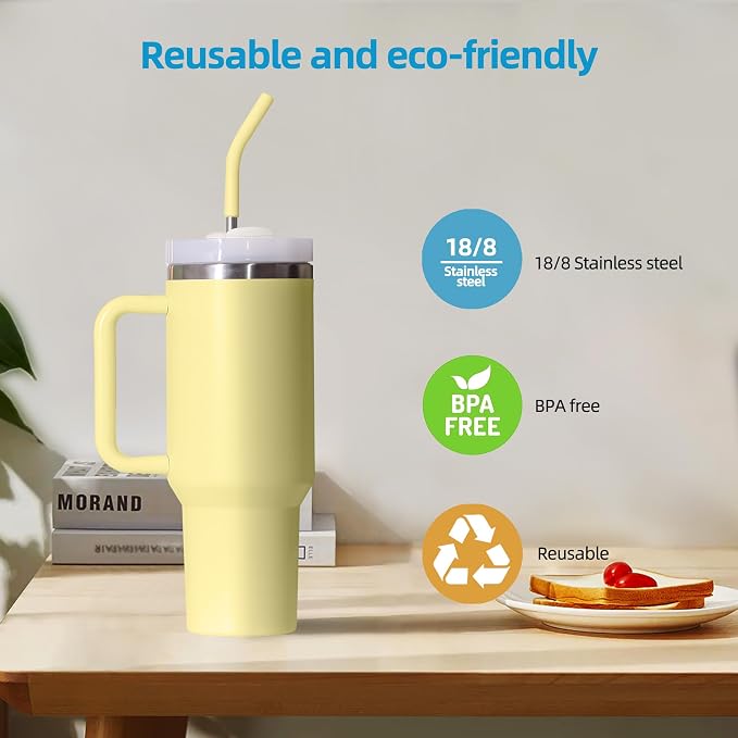 40 oz Stainless Metal Straws for 40 oz Stanley Tumbler - Image 5