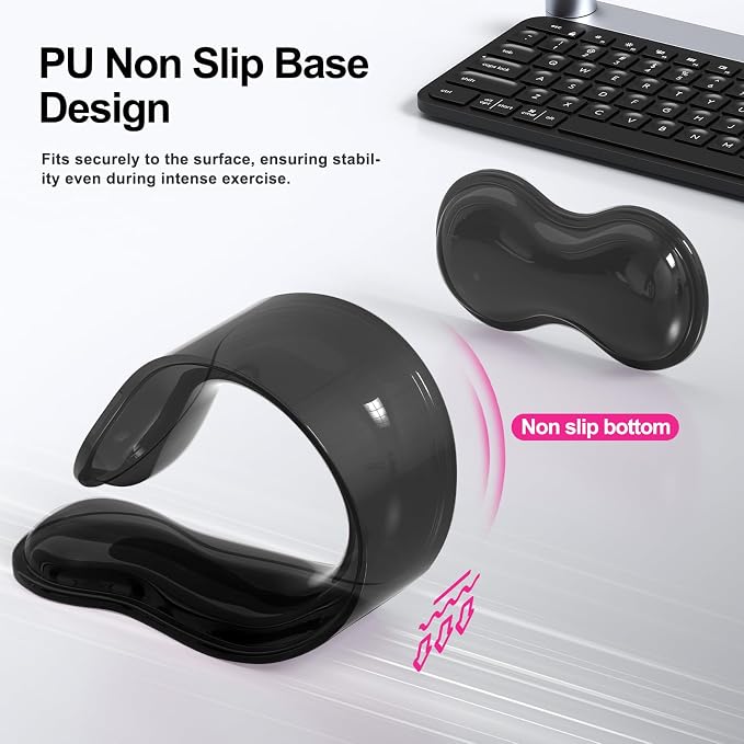 Gel Keyboard and Mouse Wrist Rest Set, Comfort Ergonomic Wrist Support - Image 5
