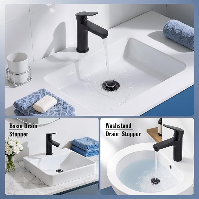 Bathroom Sink Stopper-All Metal Sink Stopper-Universal Fit 99% Bathroom Stopper - Image 8