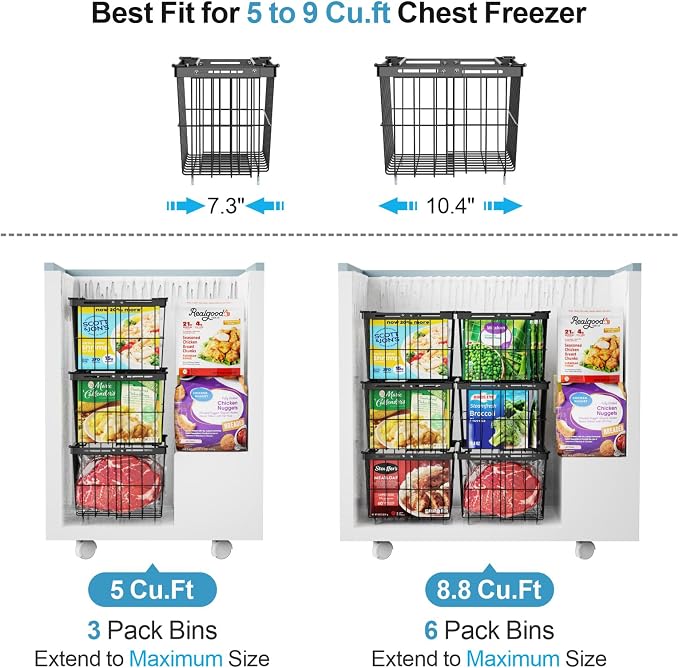 iSPECLE Freezer Organizer Bins - Image 3