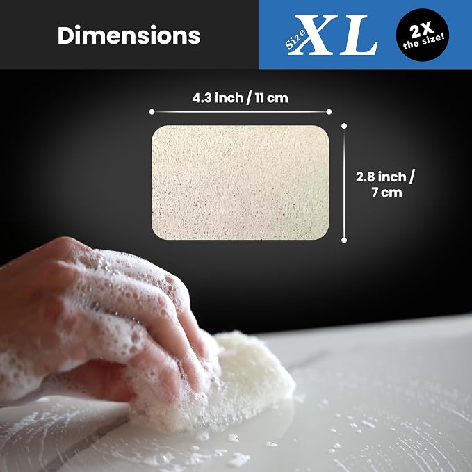 Scrub & Throw XL Scrub Sponges, All-Purpose Household Natural Loofah Sponges - Image 7