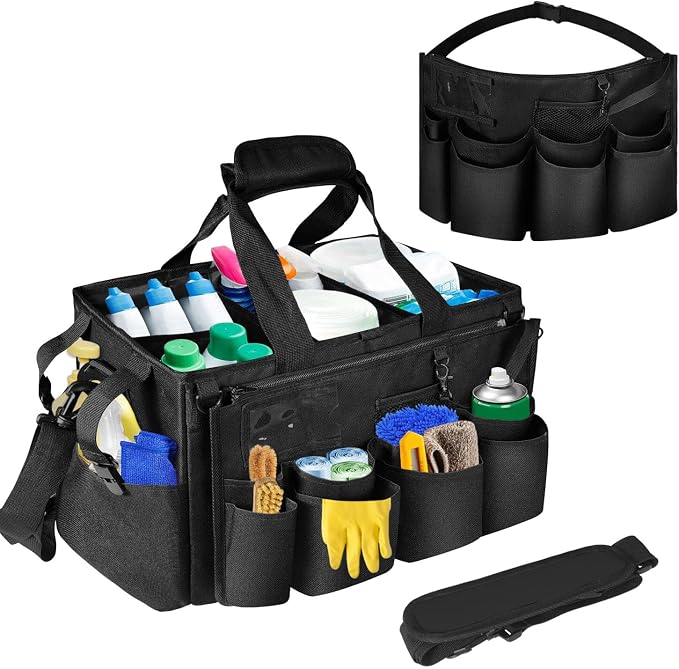 Boczif Cleaning Caddy Bag Wearable, Cleaning Caddy Supplies Organizer by Boczif
