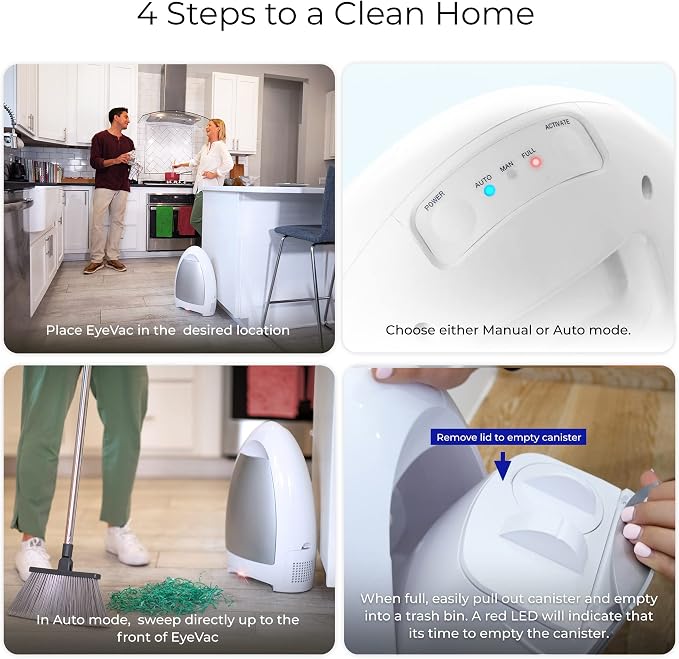 EyeVac Home Touchless Vacuum Automatic Dustpan - Image 4