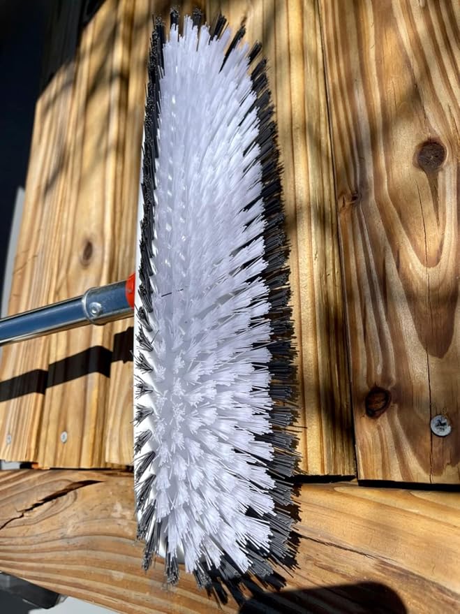 BITOPE Deck Scrub Brush with Long Handle, Heavy Duty Floor Cleaning Brush - Image 3