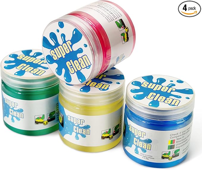 4 Pack Cleaning Gel, Car Putty Slime, Universal Auto Detailing Tools, Car by Zmarthumb