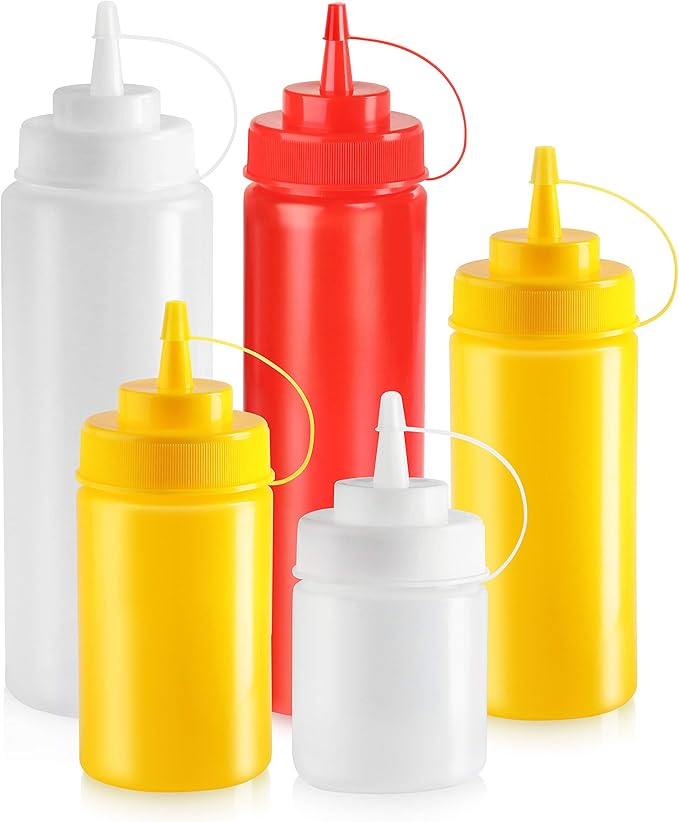 New Star Foodservice Squeeze Bottles, Wide Mouth, 16 oz - Image 4
