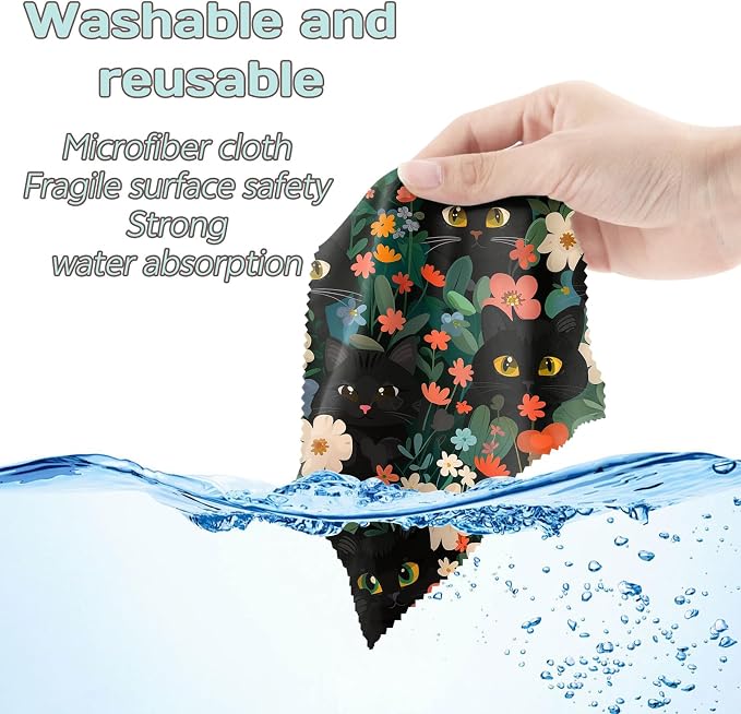 6 PCS Glasses Cleaning Cloth Eyeglass Lens Microfiber Cleaning Cloth Reusable - Image 6