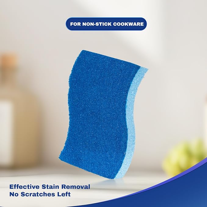 9 Pack 3-in-1 Scrub Sponge Variety Pack, Heavy Duty + Zero Scratch + Delicate - Image 2