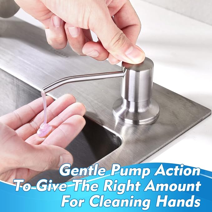 CREA Dish Soap Dispenser for Kitchen Sink, Built-in Countertop Set - Image 4