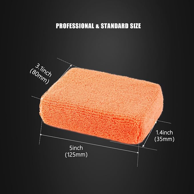 Microfiber Applicator Pad, SPTA Premium Microfiber Sponge and Cleaning Pads - Image 2