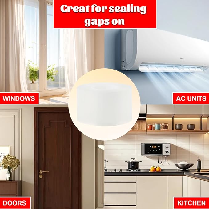 Window Sealing Tape 2 Inch x 33 FT Transparent Window Insulation Residue-Free - Image 4