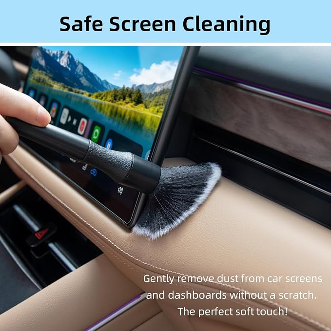 TICARVE Car Interior Detailing Cleaning Kit-10Pcs Car Screen Cleaner, Clean Gel - Image 3