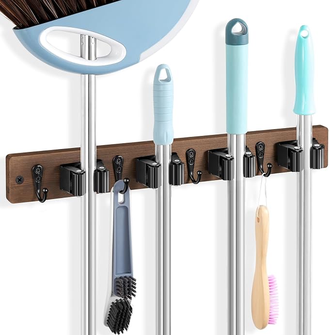 Broom Holder Wall Mount by Unknown