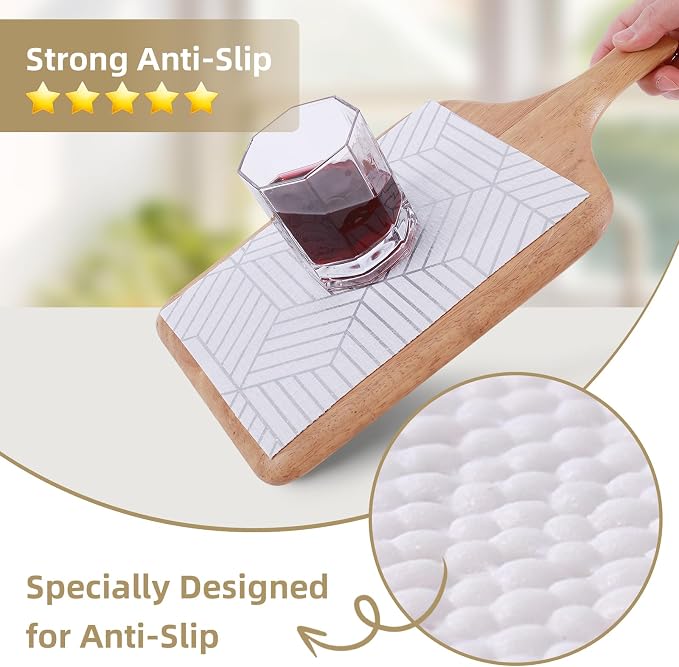 Shelf Liners for Kitchen Cabinets Non Adhesive Shelf Liner Paper Non-Slip - Image 3