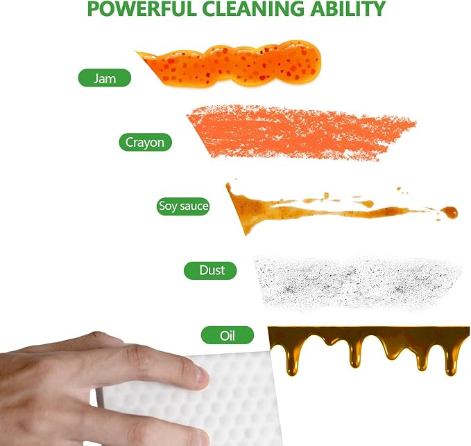 Magic Eraser Sponges 60 Pack, Extra Dense, Heavy Duty Cleaning Sponges - Image 6