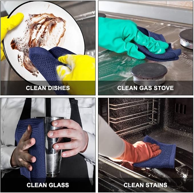 Nialnant 6 Pcs Kitchen Hand Towels, 100% Cotton Dish Towels - Image 5
