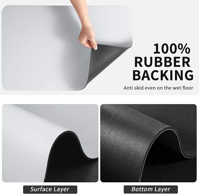 Dish Drying Mat for Kitchen Counter, Heat Resistant Drainer Mats - Image 5