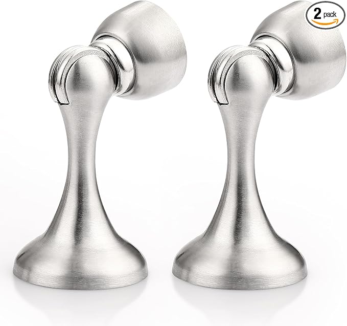 Probrico Brushed Nickel Magnetic Door Stoppers by Probrico