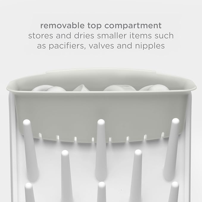 Ubbi Vertical Baby Bottle Drying Rack, Space Saving Countertop Drying Rack Baby - Image 5
