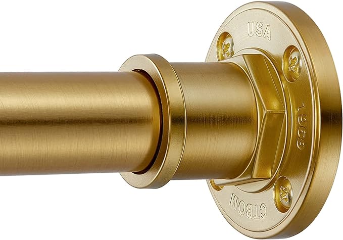 BRIOFOX Industrial Shower Curtain Rod by BRIOFOX