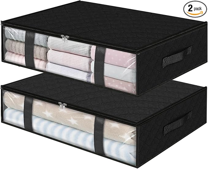 StorageRight Under Bed Storage Bins, Breathable Organizer by StorageRight