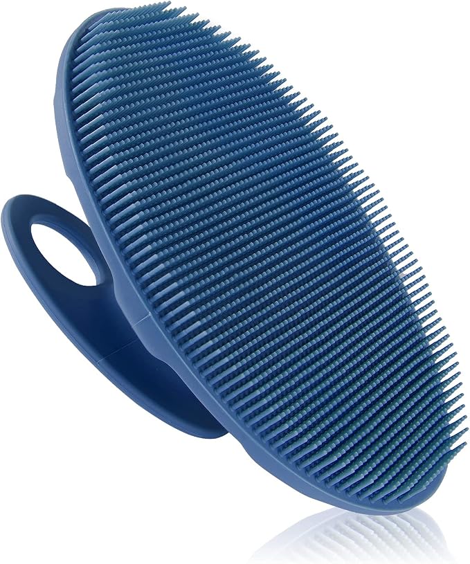 Food-Grade Soft Silicone Body Cleansing Brush Shower Scrubber, Gentle by INNERNEED