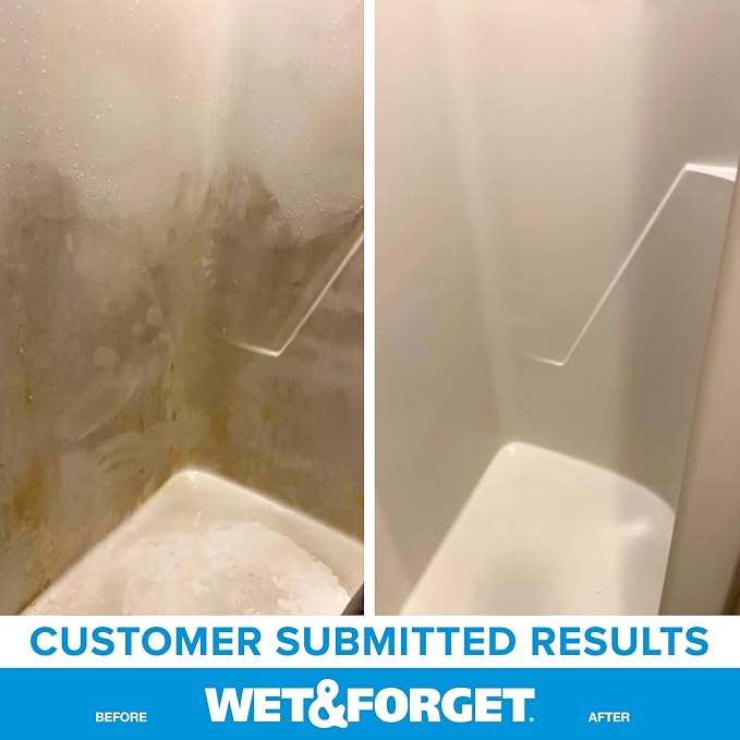 Wet & Forget Shower Cleaner Spray Multi-Surface Weekly Application Requires No - Image 9