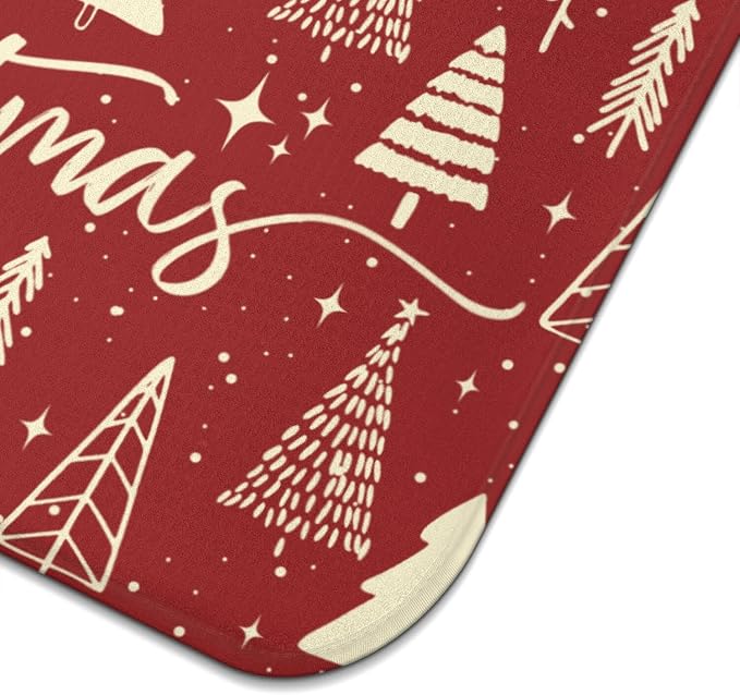 Christmas Kitchen Countertop Dish Drying Mat, Washable Absorbent Countertop - Image 6