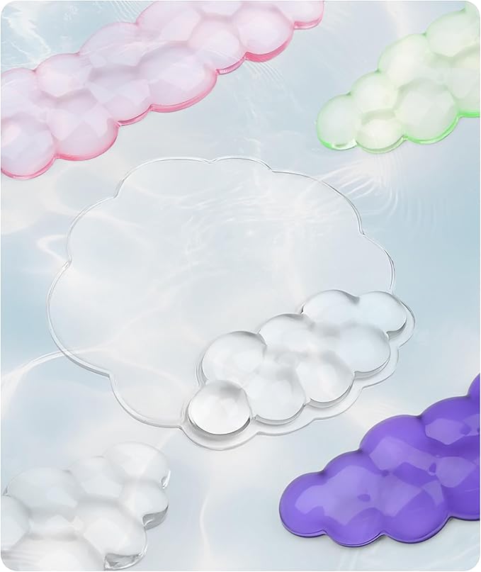 Mouse Pad with Wrist Rest, Soft Cloud Gel Keyboard Mouse Pad Set with Hand - Image 8
