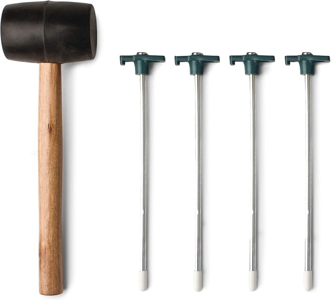 Coleman Premium Camping Tent Kit: Steel Tent Pegs, Rubber Mallet, Broom and - Image 2