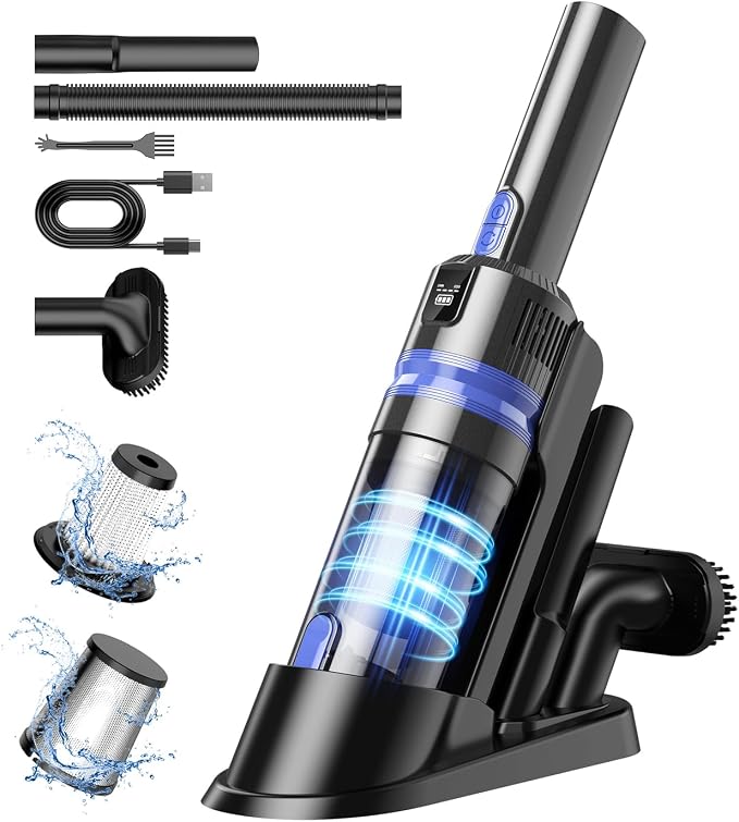 Handheld Vacuum Cordless Rechargeable 2-Speed Modes| 3-in-1 Portable Cordless by Unknown
