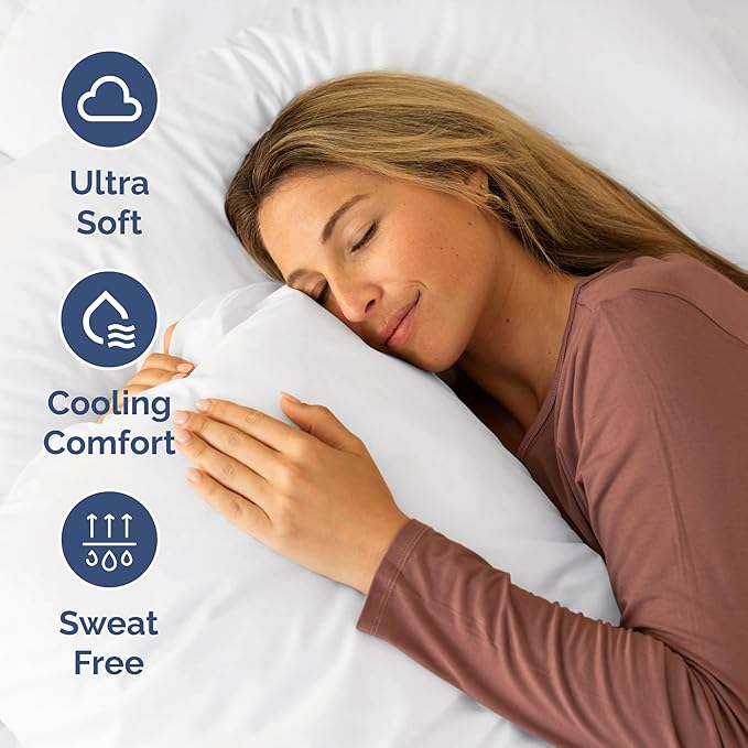 Cot Sheet Set 25” x 75” – Easy-Fit Cot Size Mattress Sheets – Ideal for Narrow Twin, Camper Bunk, RVs, Twin Bunks, Day Care and Camping Cots - Cot Size Fitted Sheet fits 6” to 10” Mattresses – White